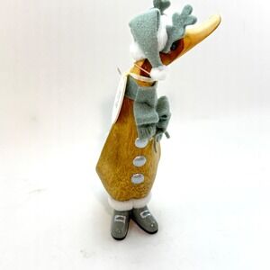 DCUK Wooden Reindeer Duck "Faith" Hand-Carved Bamboo Collectable UK